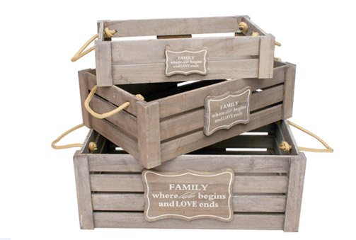 Decora tu hogar con cajas de madera recicladas. Blog eica. eica agencia inmobiliaria Donosti
