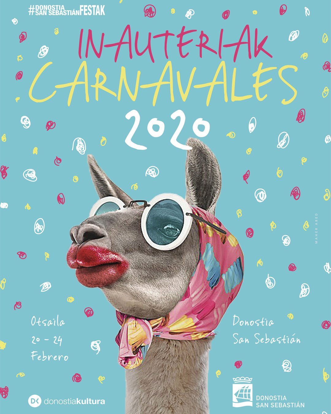 Portada cartel Carnaval Donostia 2020. Noticias blog eica agencia inmobiliaria Donosti